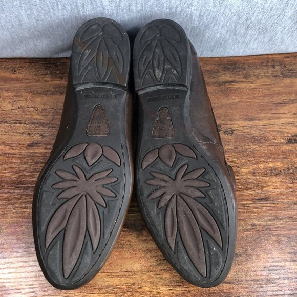 Born Shoes Women's Size 6 M/W Brown Horsebit Leather‎ Loafers Slip On Shoes - Picture 10 of 11